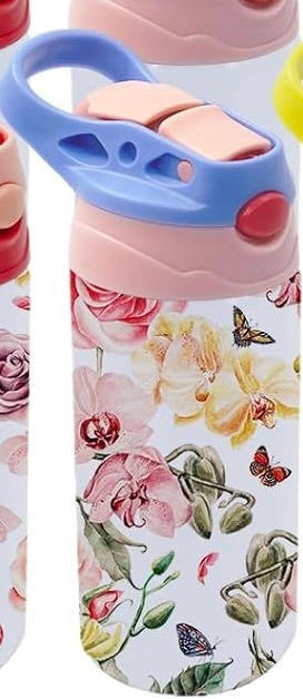 12oz Kids Sippy Cup – Stainless Steel with Straw & Lid